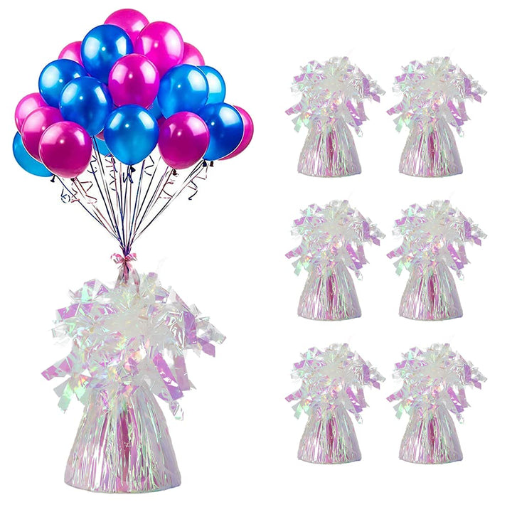 6 Balloon Weights | Helium Balloon Weights For Birthday Party Wedding Balloons (6 pack)
