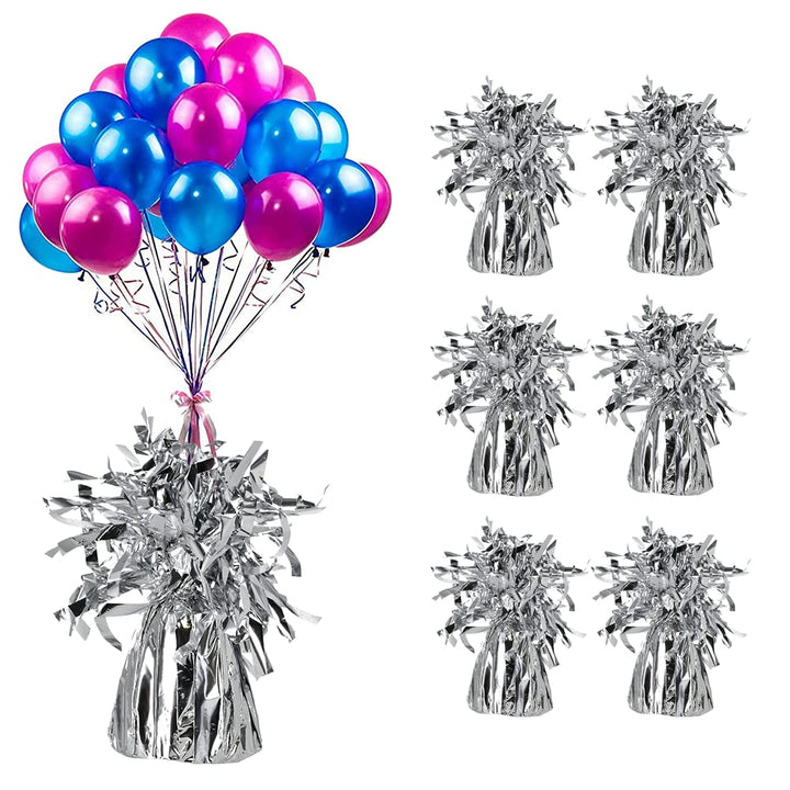6 Balloon Weights | Helium Balloon Weights For Birthday Party Wedding Balloons (6 pack)