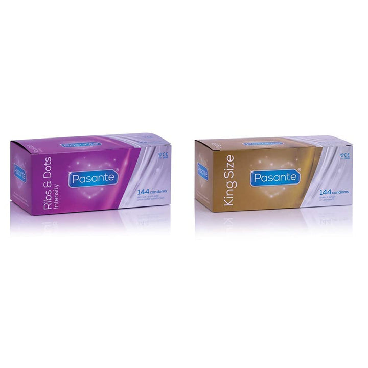 Pasante Ribs & Dots (Intensity) Condoms - Pack of 72