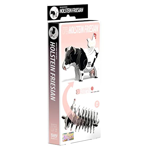 EUGY 3D Holstein Friesian Cow Model - Craft Kit