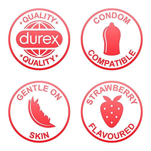 Durex Saucy Lubricant, 50 ml, Strawberry Flavoured