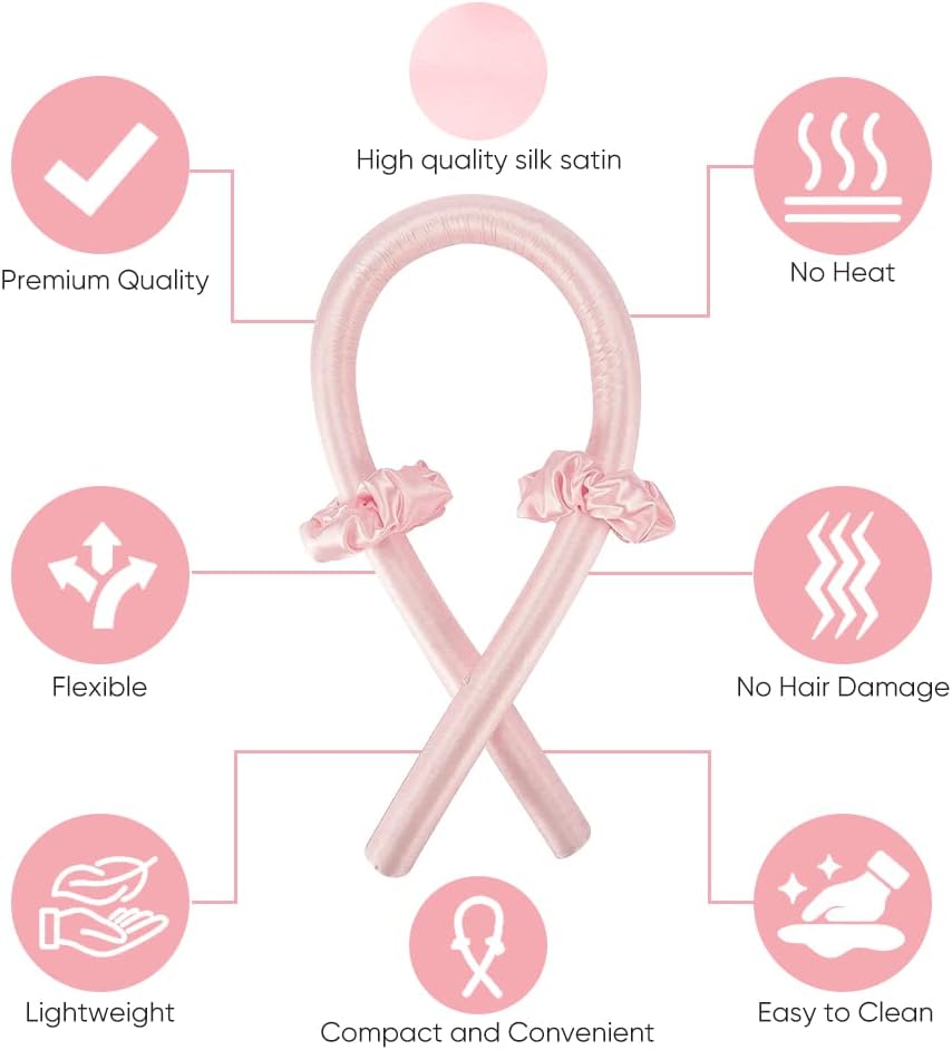 Heatless Curling Rod Headband Curling Set