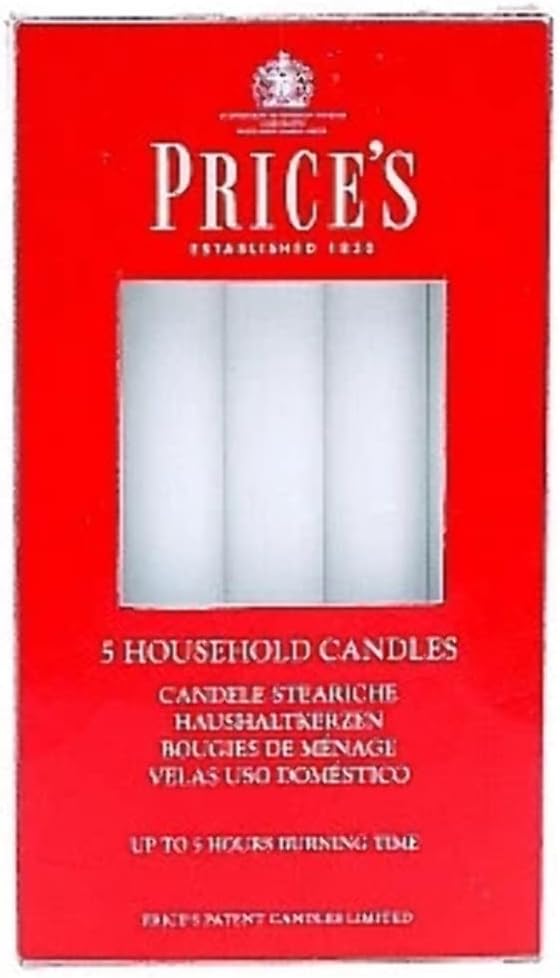 Prices Patent Candles White Tealights Bag, Pack of 50