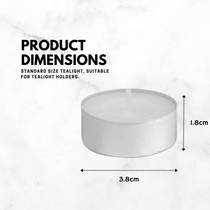 Prices Patent Candles White Tealights Bag, Pack of 50