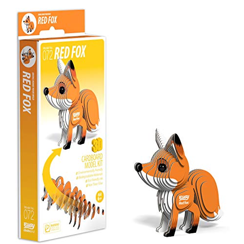 EUGY 3D Red Fox Model - Craft Kit