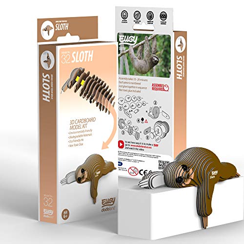 EUGY 3D Sloth Model - Craft Kit