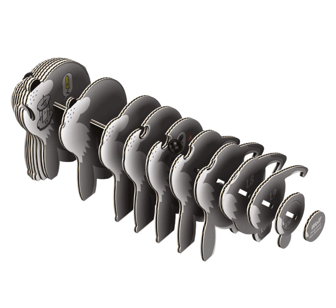 EUGY 3D Wolf Model - Craft Kit