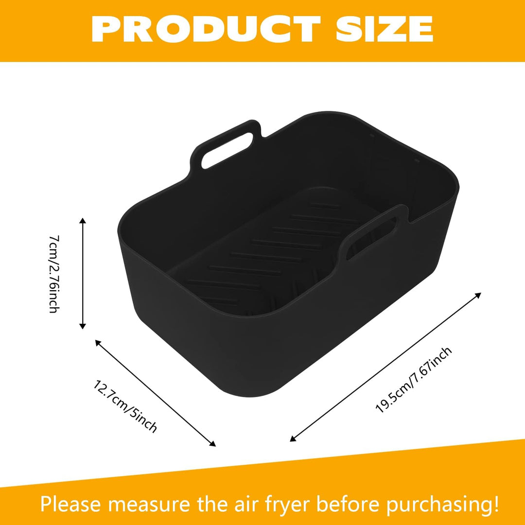 2PCS Silicone Pot for Ninjas Dual Air Fryer
