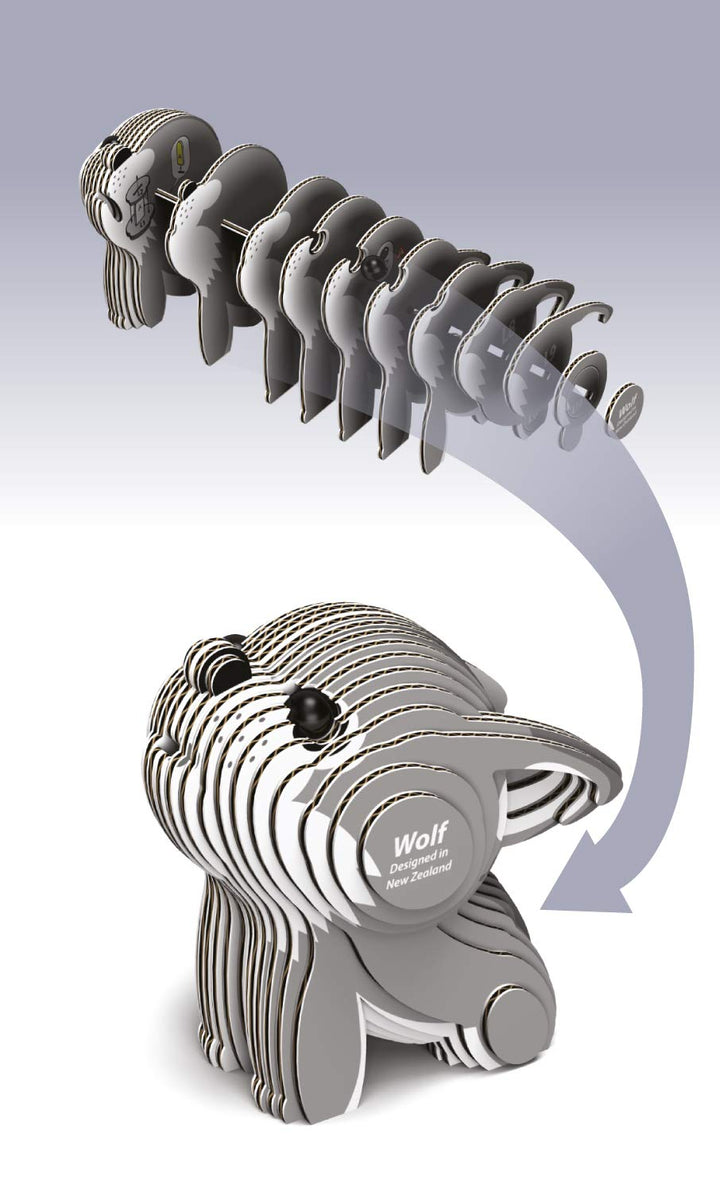 EUGY 3D Wolf Model - Craft Kit