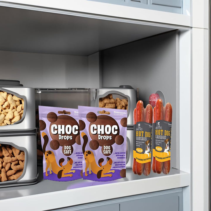 Rosewood Famous Dog Choc Drops & Hot Dog Sausages Multipack