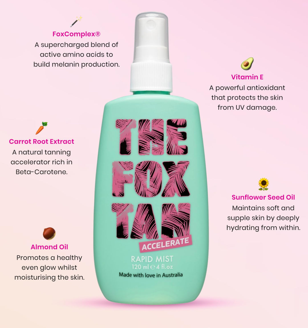 The Fox Tan Rapid Tanning Mist, 120ml
