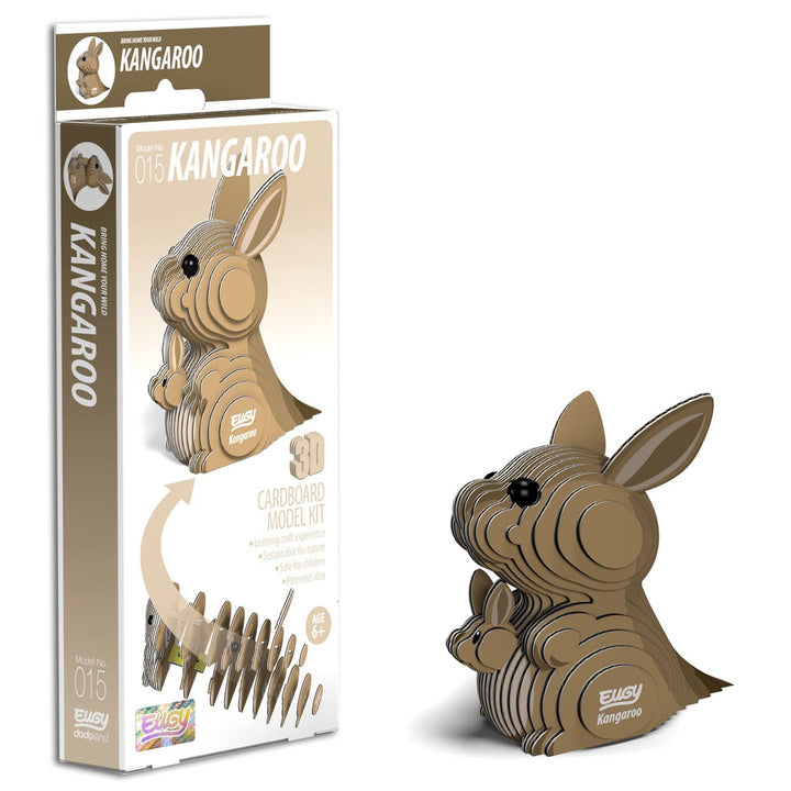 EUGY 3D Kangaroo Model - Craft Kit