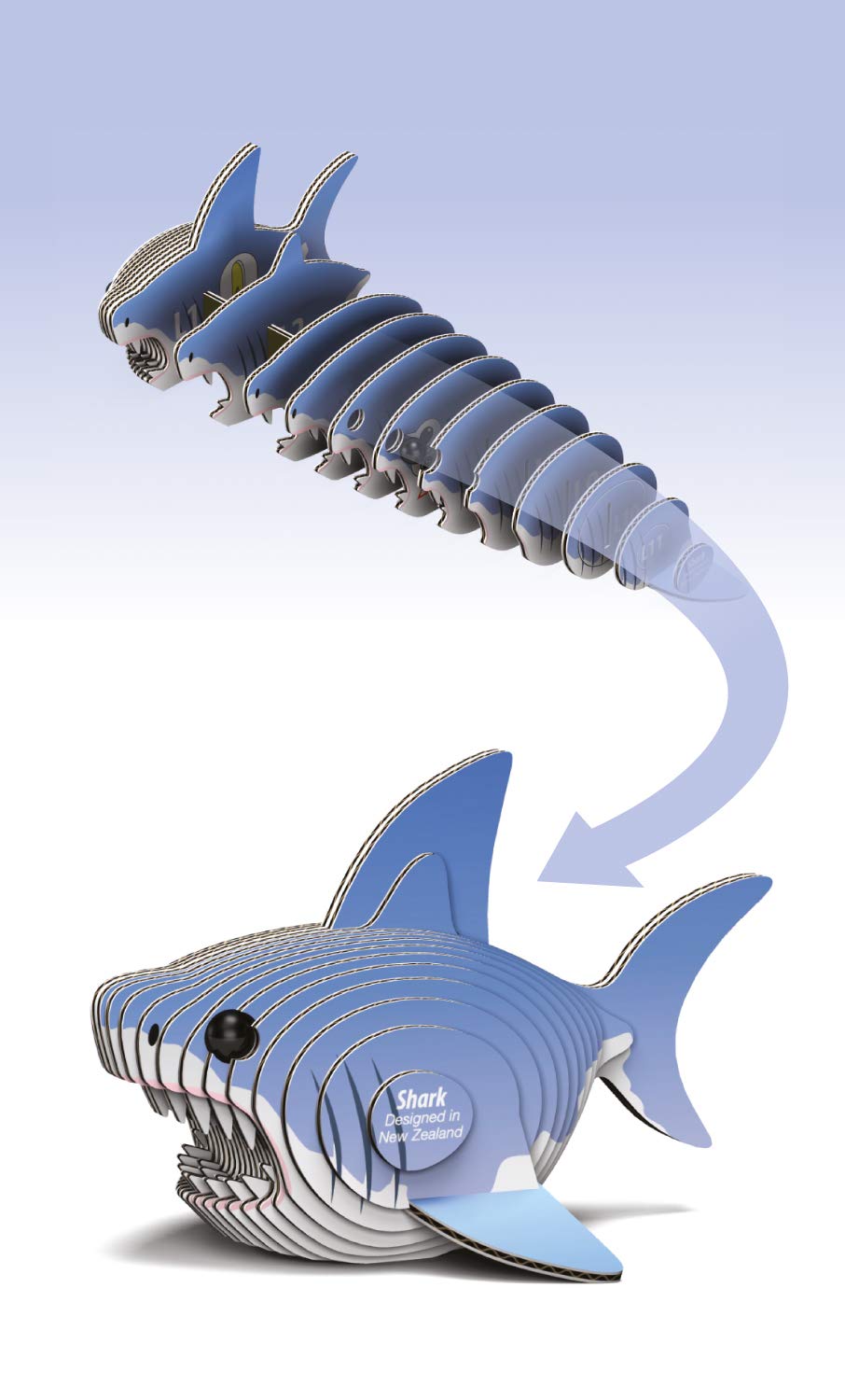 EUGY 3D Narwhal Model, Craft Kit