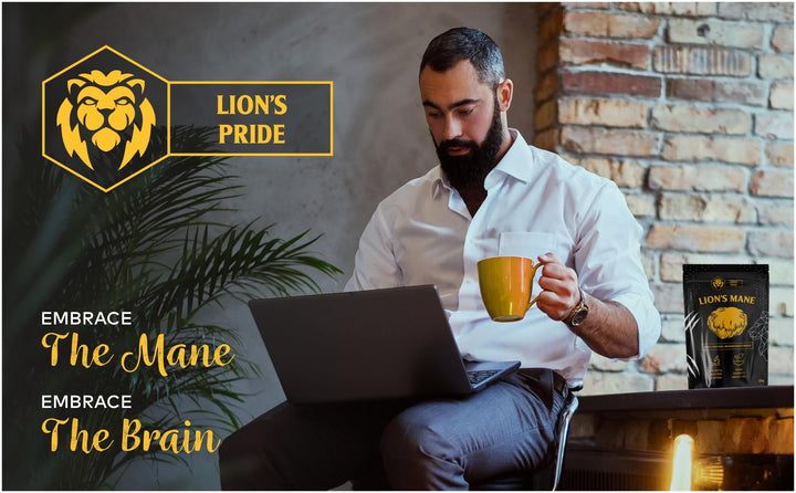Lions Pride Lion's Mane Supplement Powder - 100% Pure Lion's Mane Supplement (50g)