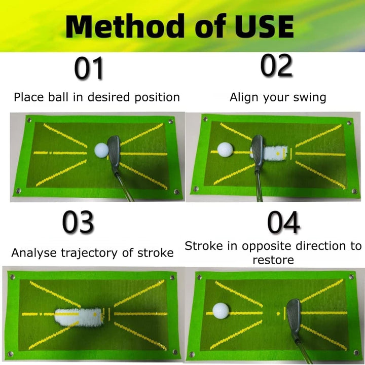 Golf Training Mat For Swing Batting Detection