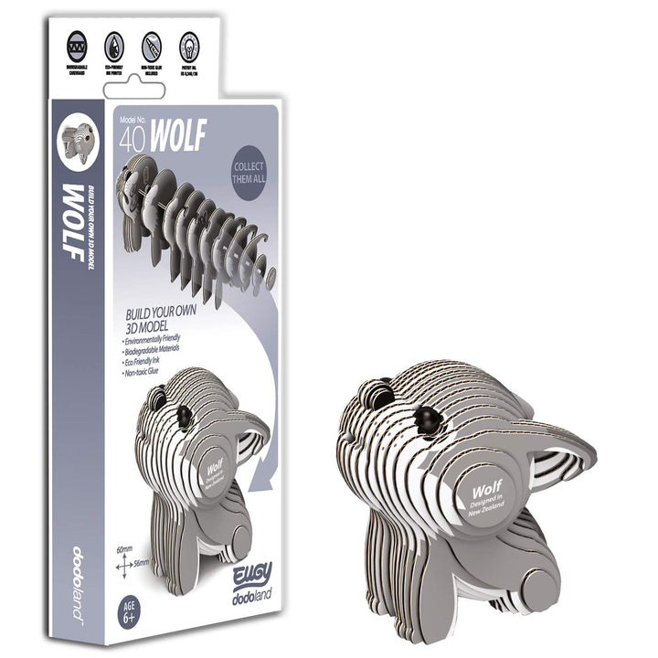 EUGY 3D Wolf Model - Craft Kit