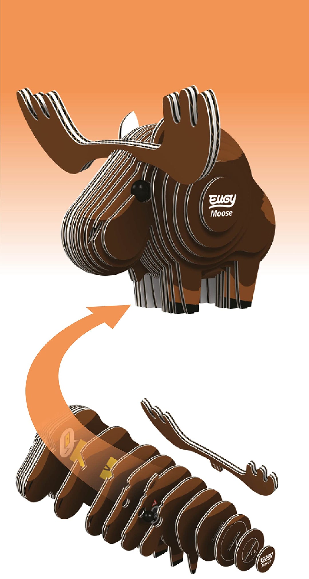 EUGY 3D Moose Model - Craft Kit