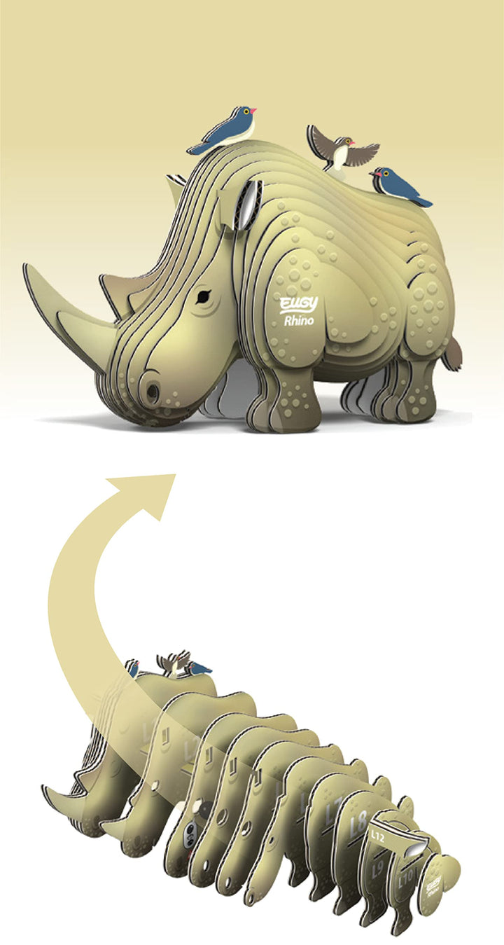 EUGY 3D Rhino Model - Craft Kit