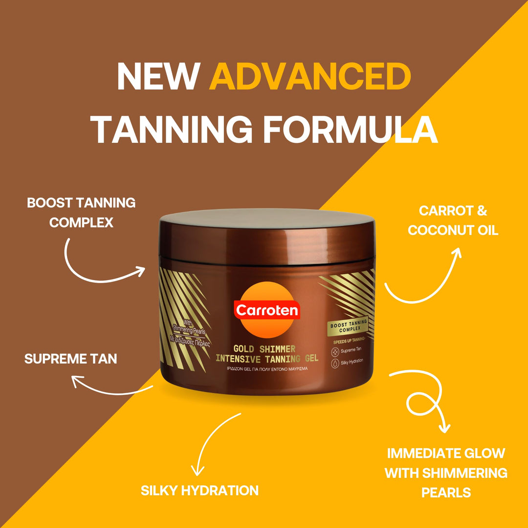 Carroten Gold Shimmer Intensive Tanning Gel 150 ml