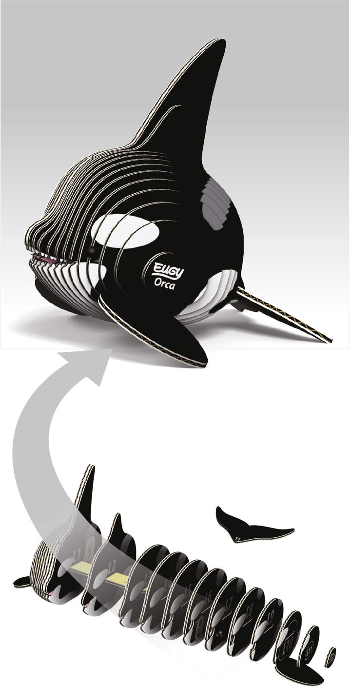 EUGY 3D Orca Model - Craft Kit