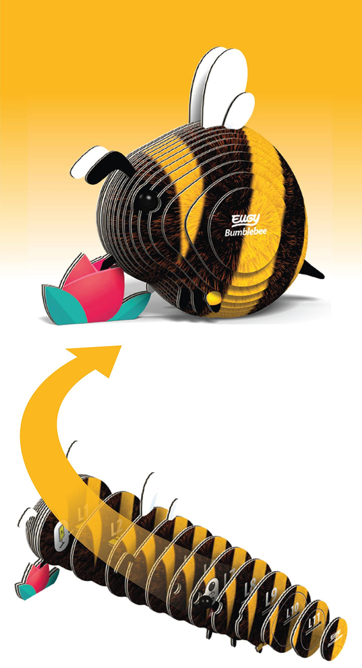 EUGY 3D Bumblebee Model - Craft Kit