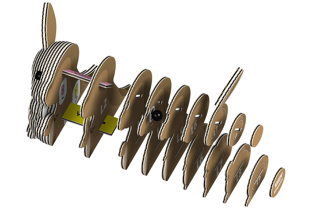EUGY 3D Kangaroo Model - Craft Kit