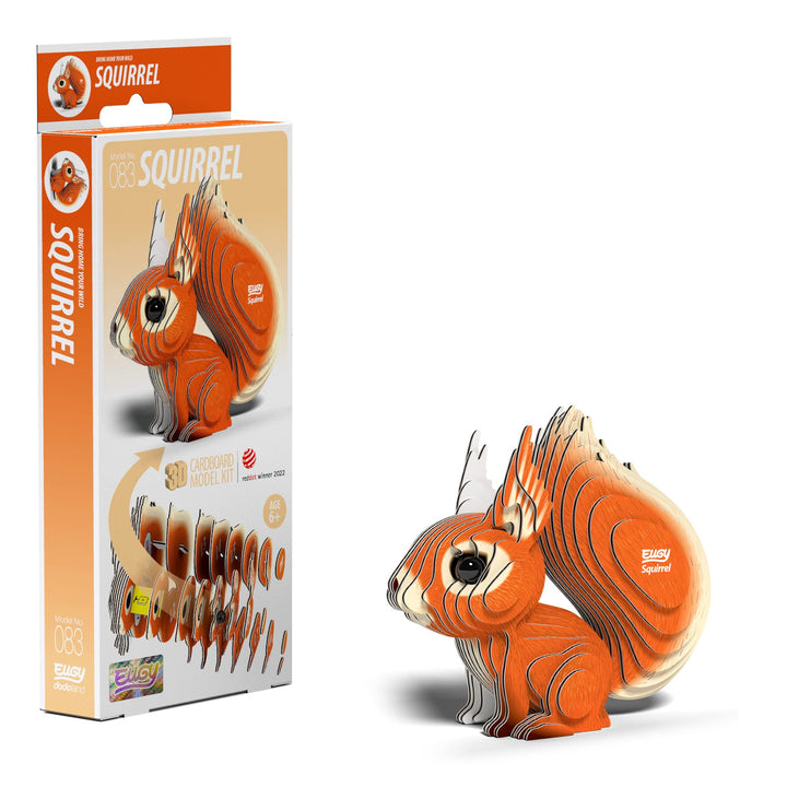 EUGY 3D Squirrel Model - Craft Kit