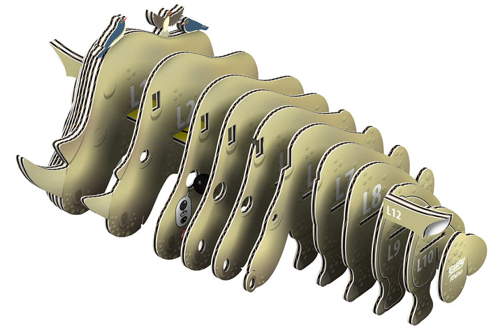 EUGY 3D Rhino Model - Craft Kit