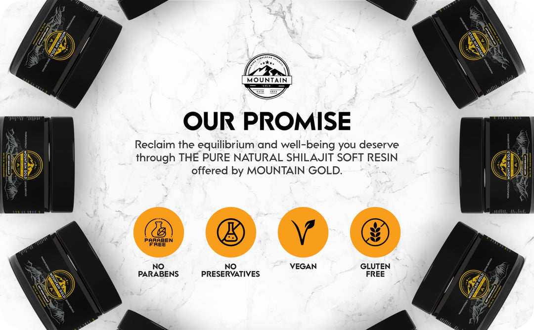 Shilajit Resin Mountain Gold Shilajit - 100% Pure Shilajit, Vegan