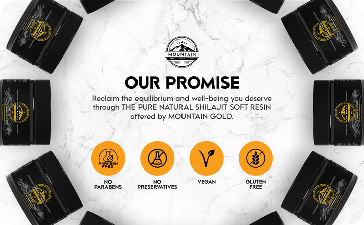 Shilajit Resin Mountain Gold Shilajit - 100% Pure Shilajit, Vegan