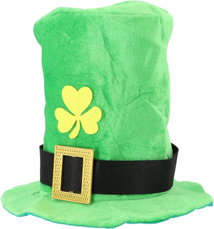 Irish Leprechaun Top Hat with Ginger Beard Fancy Dress Costume