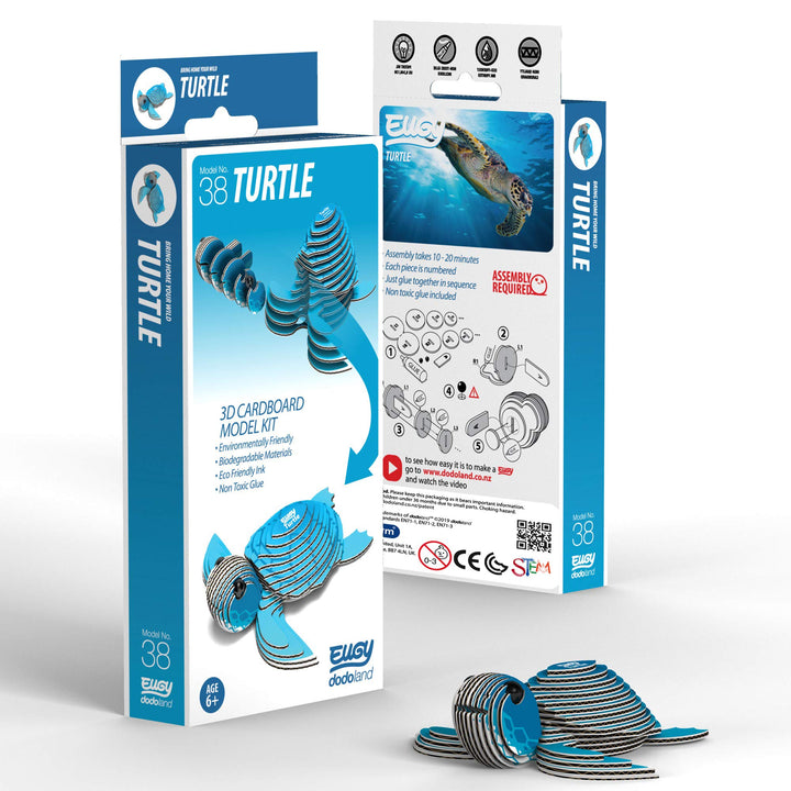 EUGY 3D Turtle Model, Craft Kit