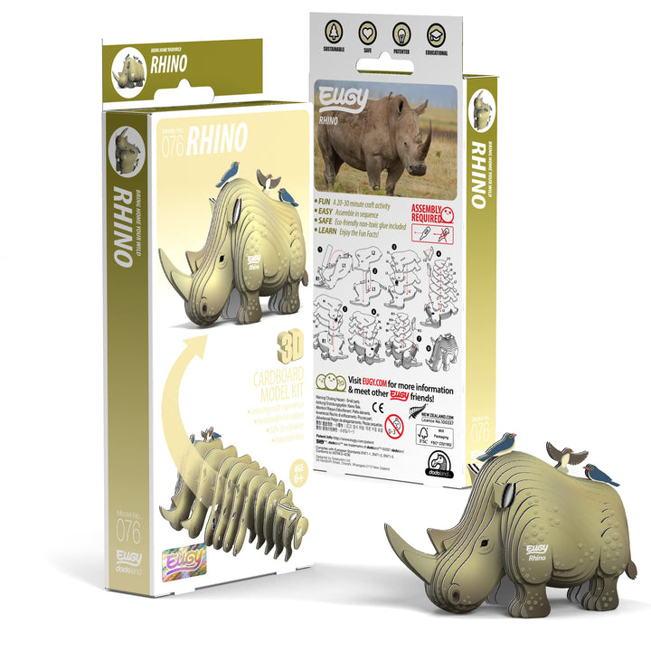 EUGY 3D Rhino Model - Craft Kit