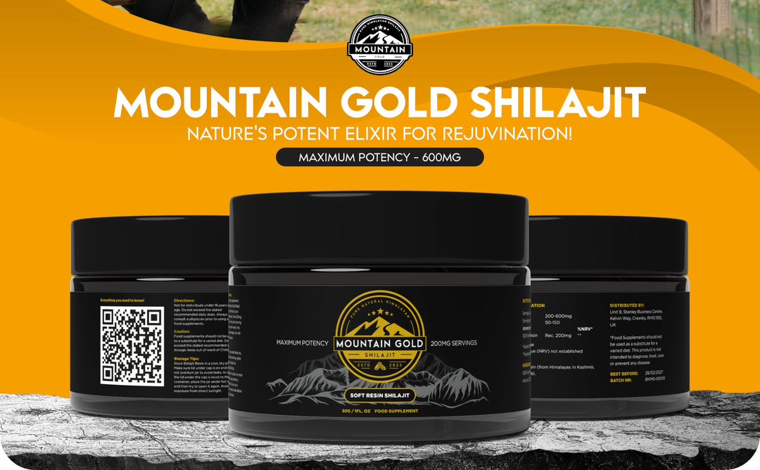 Shilajit Resin Mountain Gold Shilajit - 100% Pure Shilajit, Vegan