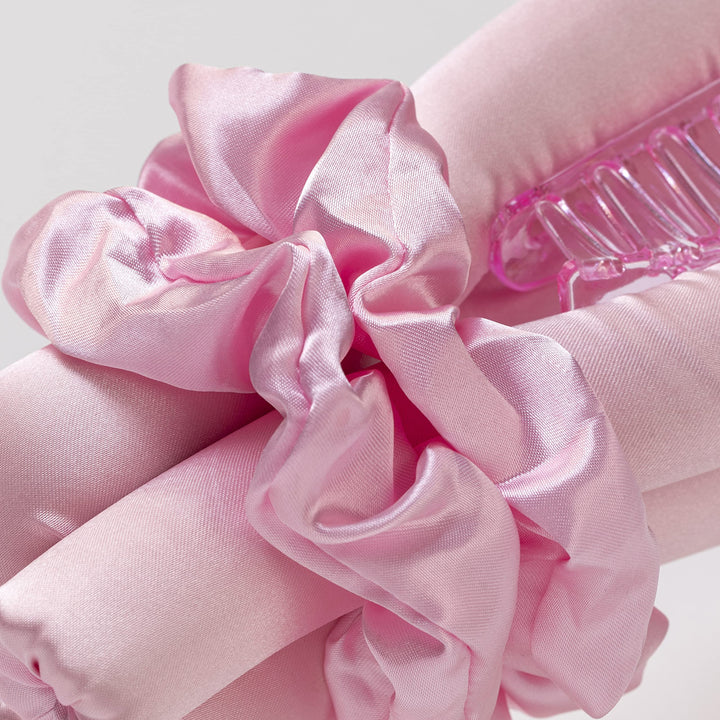 Heatless Hair Curler Headband with Mist Bottle