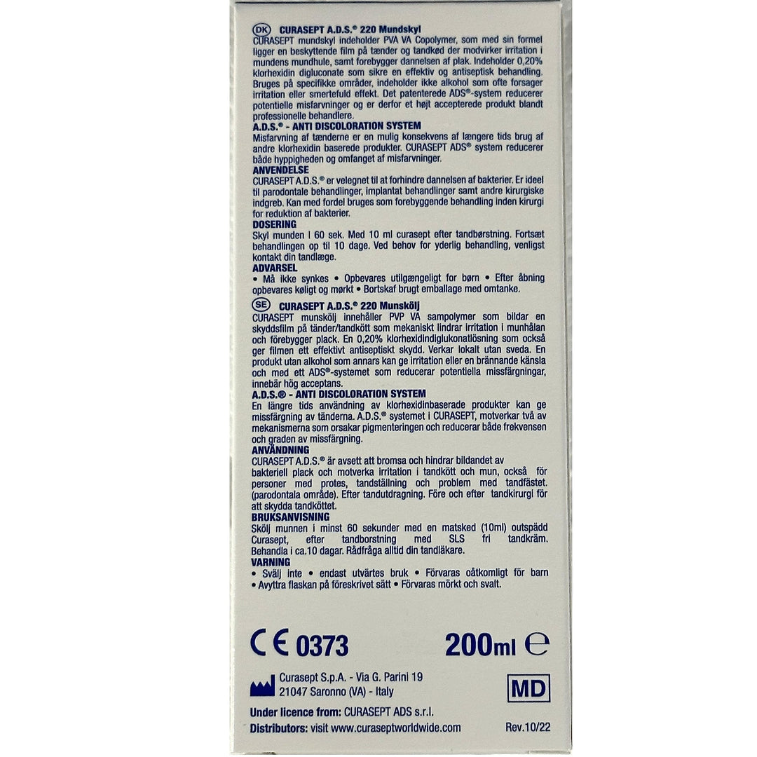 Curasept Mouthwash 0.2% 200ml