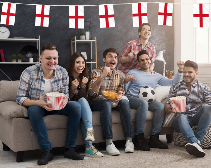 Euro 2024 - England Flag Bunting 10M with 20 Flags